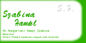 szabina hampl business card